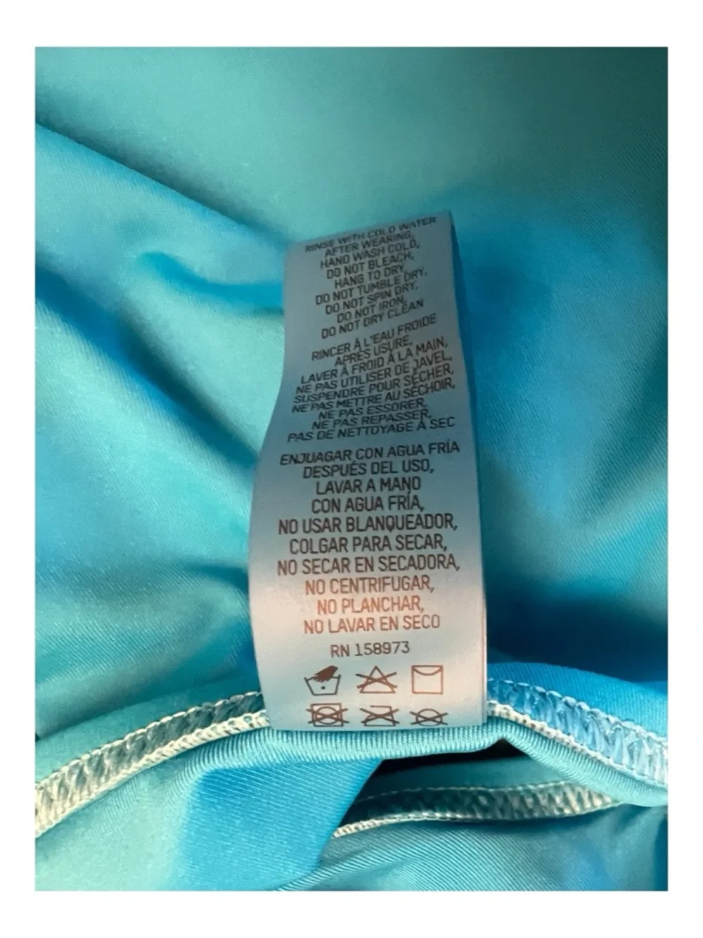 SKIMS Turquoise Signature Swim Lace Up Monokini - Size XL